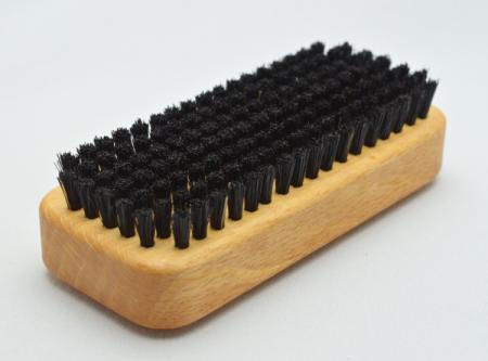 Handwerker Handwaschbürste, kräftige schwarze Naturborsten, 7 Reihen, Griffmulden für guten Halt.